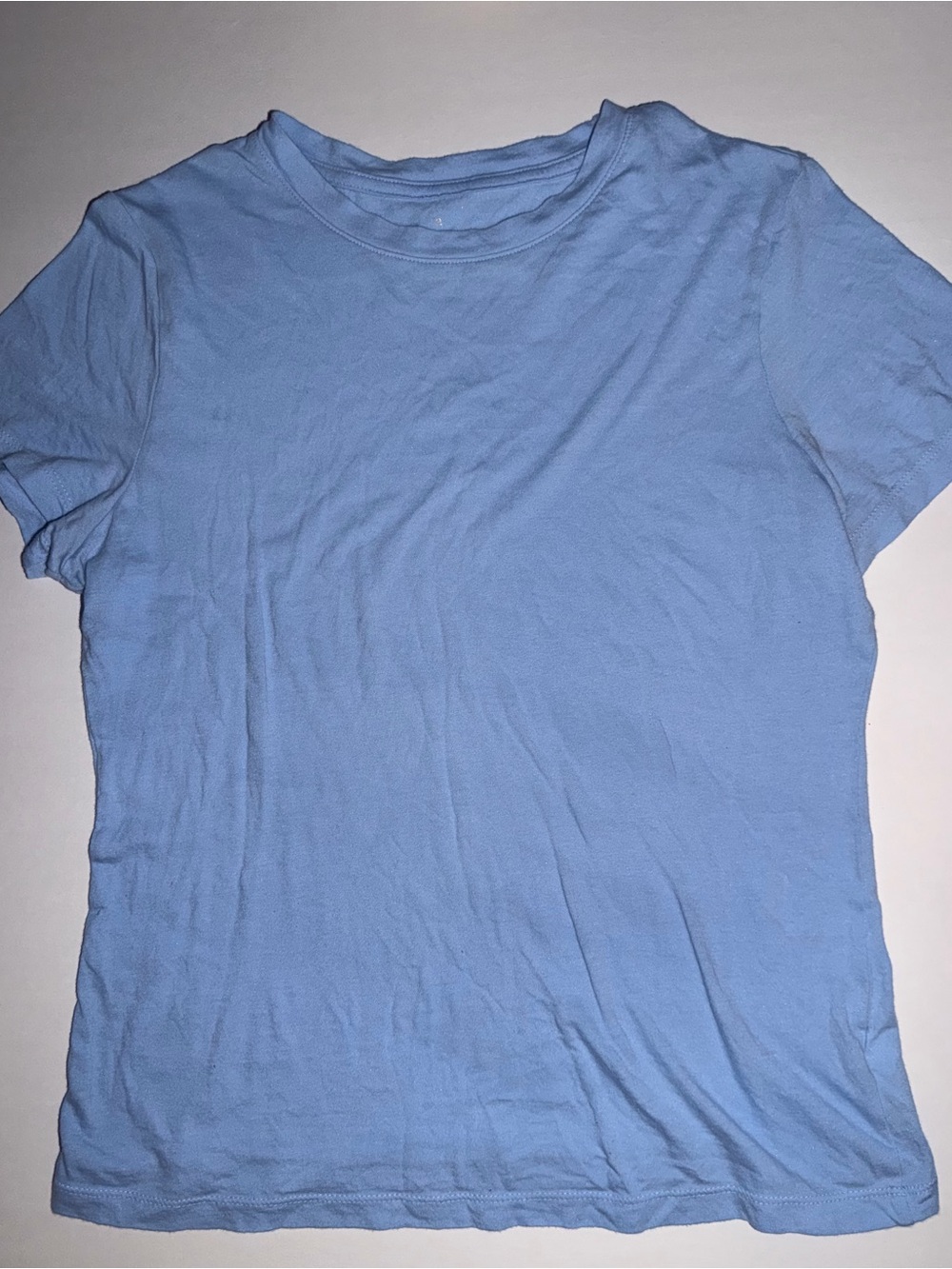 a new day Light Blue Short Sleeve Crew Neck Tee